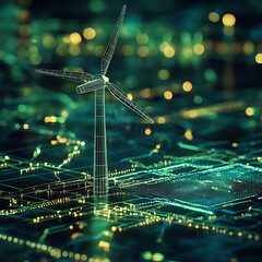 abstract technology background with binary code