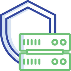 Abstract geometric pattern with vibrant color accents