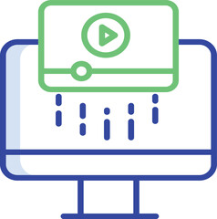 Abstract geometric design with vibrant color accents