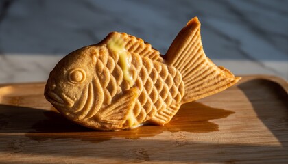 The Authentic Delight of Taiyaki Traditional Japanese Street Snack Showcasing Its Iconic Fish Shape
