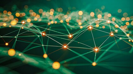 Abstract digital network background with glowing connections and data flow representing technology and communication
