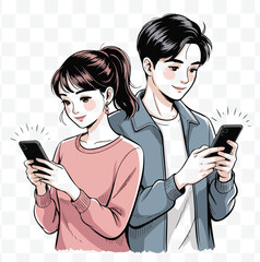 Connected Couple Digital Lifestyle