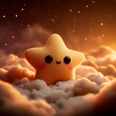 cute cartoon star illustration