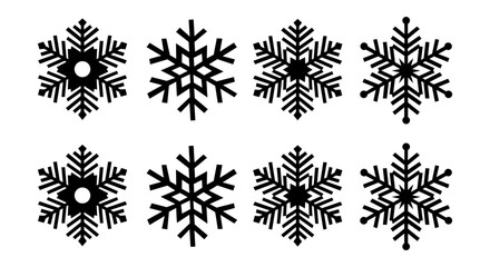 Snow Icons. Snowflakes Vector Icons. Winter Icons. Snow or Snowflake symbol. Snow. Snowflakes