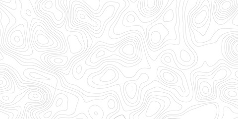Geometric wave creative topographic grid map design. Topographic map. Abstract lines background. Contour maps. Topo contour map on white background