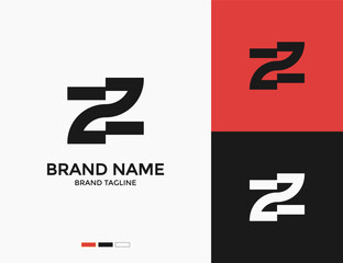 Modern Double Z Letter Logo Design – Creative Minimalist ZZ Monogram for Branding and Business Identity 