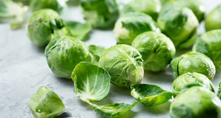 Fototapete Brüssel Brussels sprouts on a plate  © mnimage