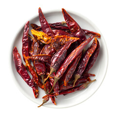 Dry Chilli isolated on transparent background