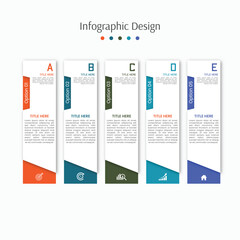 Modern infographic business design template for presentation and web layout