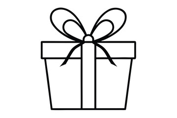 gift box vector icon silhouette