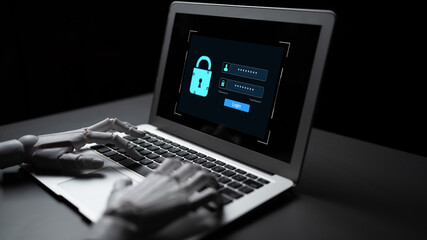 An AI assistant monitors this secure login portal. The system ensures that all user authentication...