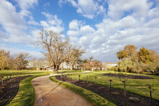 The famous Castlemaine Botanical Gardens on a warm spring afternoon