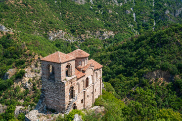 Medieval mountain church at Asen Fortress Bulgaria