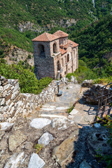 Medieval mountain church at Asen Fortress Bulgaria