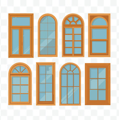 Window designs and architectural elements