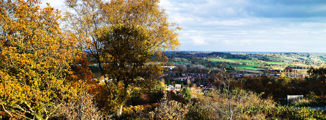 A view over the suburbs of the city of Birmingham Worcestershire West Midlands England UK