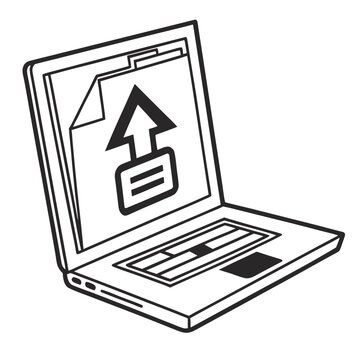 File Upload Arrow Icon Vector Design