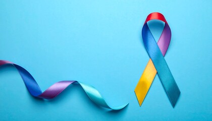 Awareness Ribbon Symbolizing Rare Diseases and Genetic Disorders.