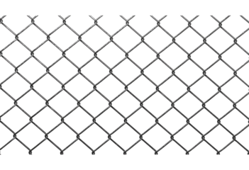 Black metal chain link fence showcasing sturdy and durable construction.