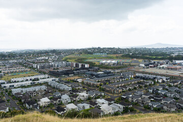 View over Stonefields suburb, Auckland, New Zealand