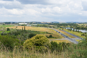 View over the Waikato Expressway, New Zealand
