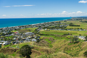 Waihī Beach and Bay of Plenty coastline, New Zealand