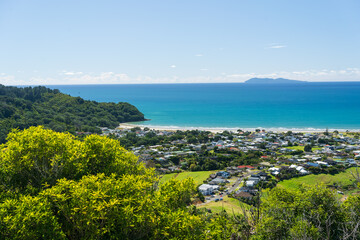 Waihī Beach and Bay of Plenty coastline, New Zealand