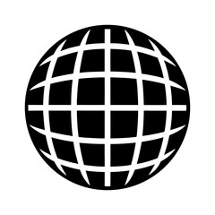 Vintage Pixel Globe Graphic with Modern Palette.