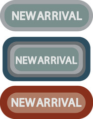 Modern New Arrival Vector Badge and Label Set for E-commerce