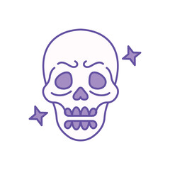 Skull icon clean and modern vector illustration