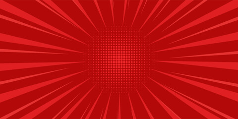 Comic background with red color