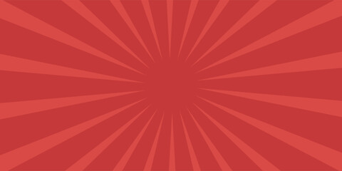 Red comic sunburst effect background with halftone. pop art comic-style vector background. Suitable for templates, sale banners, events, ads, web and pages