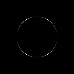 black and white bubble