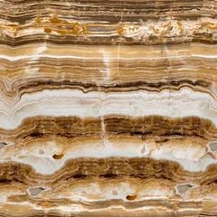 Selbstklebende Fototapeten Marmor Bright beige onyx texture with beige tone. Seamless background, tile ready.  © Dmytro Synelnychenko