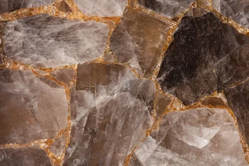 Selbstklebende Fototapeten Marmor Smoky quartz stones slab for exterior design decoration, ceramic wall, floor digital tiles.  © Dmytro Synelnychenko