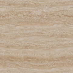 Beige marble travertine texture. Seamless square background, tile ready.