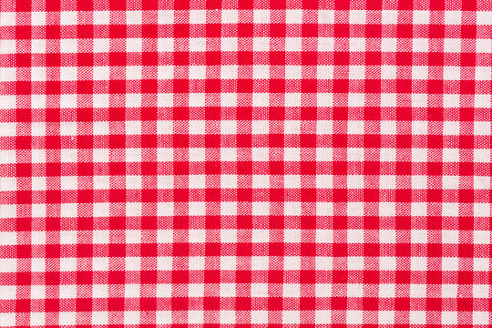 Checked red and white table cloth. High quality texture in extremely high resolution.