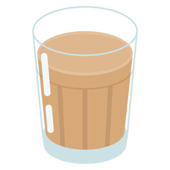 Vector illusttration of "masala chai" (Indian Spiced milk tea)