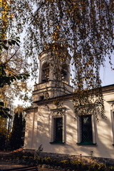 old church in autumn
