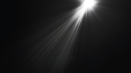 Dramatic Ray of Light Through Dust Particles