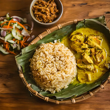A Malaysian Dish - Nasi Dagang. 
