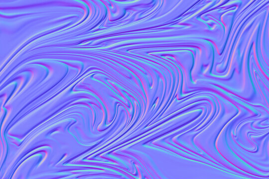 purple normal map abstract background showing 3d relief of liquid swirls. seamless texture for game and digital design.