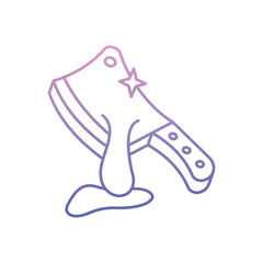 Cleaver icon clean and modern vector illustration