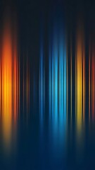 Abstract Vertical Light Streaks in Orange Blue and Yellow