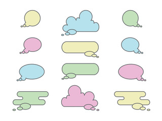 いろいろ吹き出しセット2