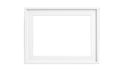 Empty white photo frame. Set realistic photo card frame mockup