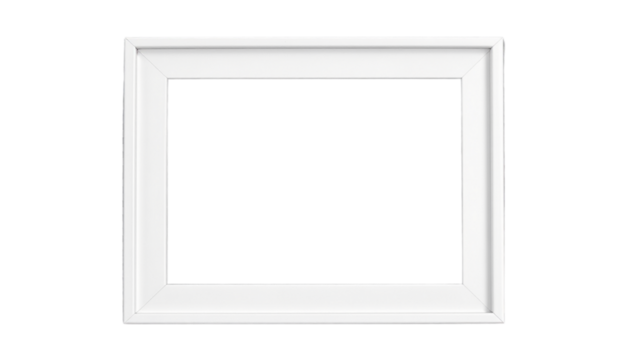 Empty white photo frame. Set realistic photo card frame mockup