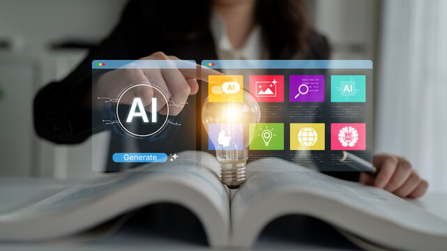 A user interface for a generative AI platform. This technology uses machine learning to create new digital content, automate tasks, and provide intelligent solutions. Fermion