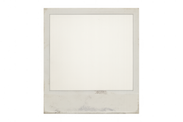 Vintage instant film frame with blank space providing copy area for memory, nostalgia, and retro concept