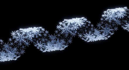 Snowflake roll background isolated